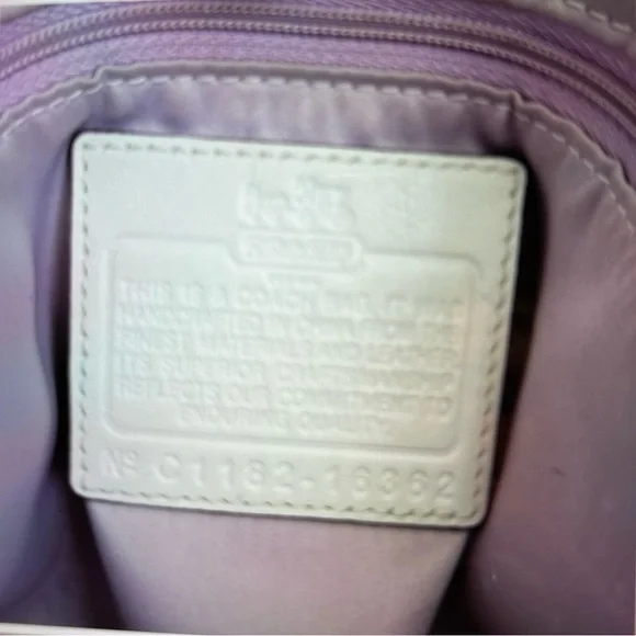 LOW START COACH Madison Sophia pleated leather satchel purse & wallet set - Picture 11 of 13